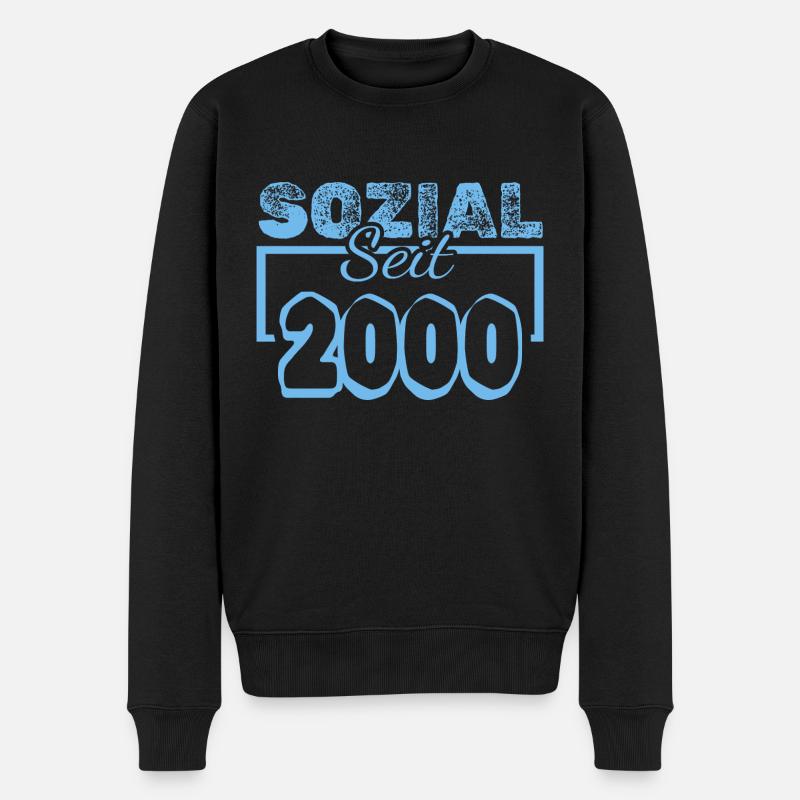 seit 2000 - Männer Premium Bio Pullover - Schwarz