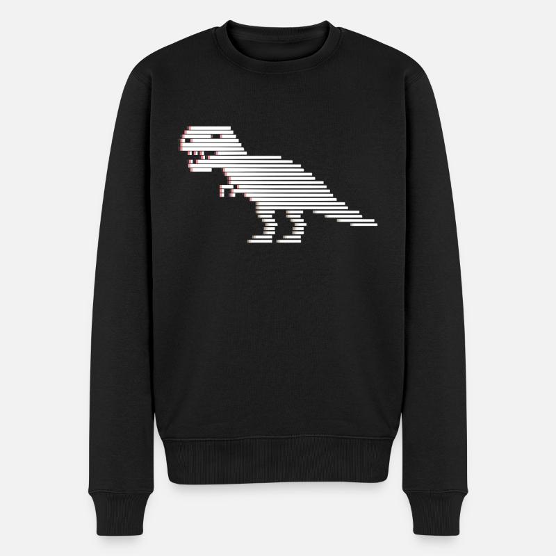 Dinosaurier Dinosaurier Dinosaurier T-Rex - Männer Premium Bio Pullover - Schwarz