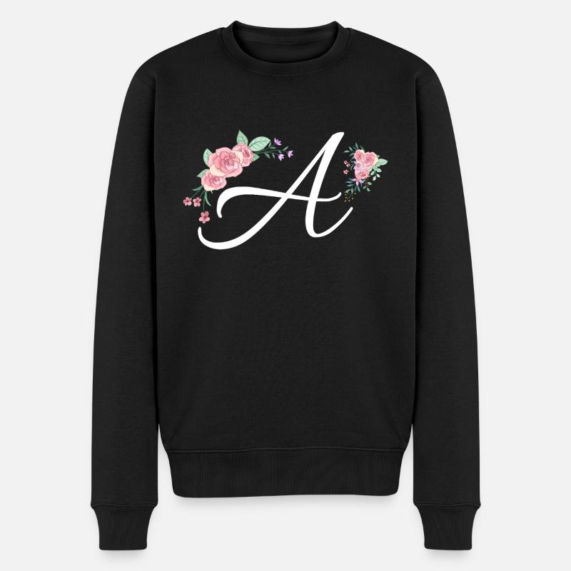 Brief an Blumen - Männer Premium Bio Pullover - Schwarz