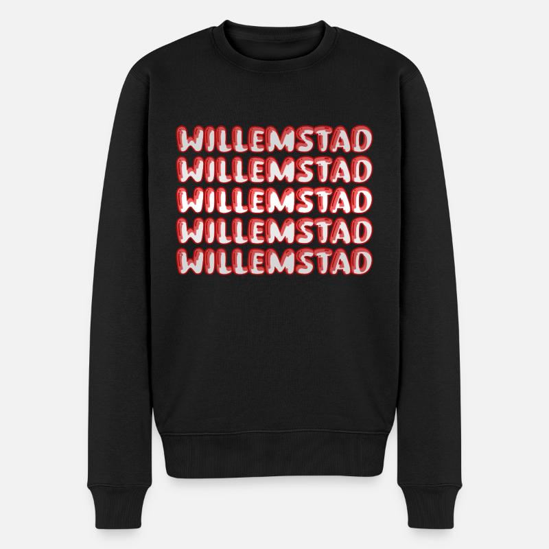 Reise Willemstad - Männer Premium Bio Pullover - Schwarz