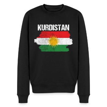 Kurdistan BytheManzanitas - Männer Premium Bio Pullover - Schwarz - Vorne - Nico (187cm)
