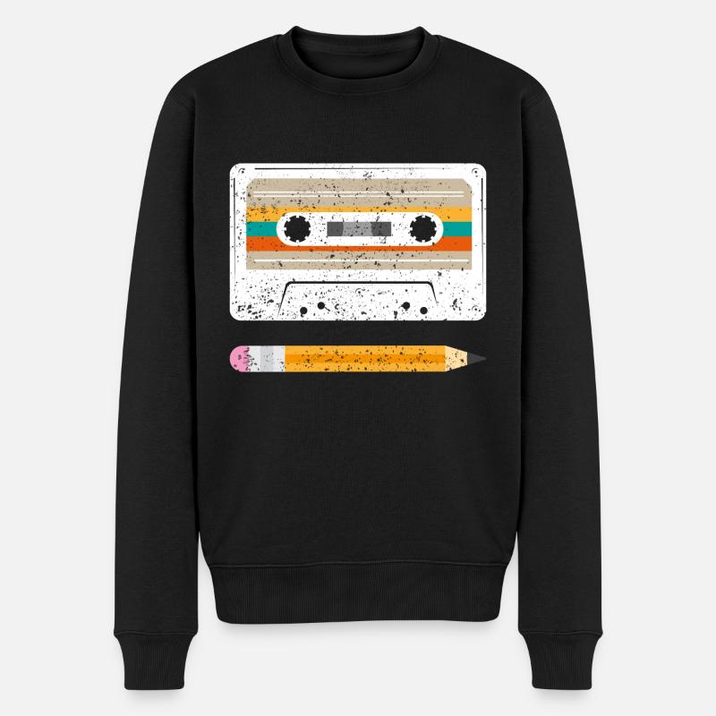 Cadeau Retro Vintage Old Tape - Pull Premium bio Homme - noir