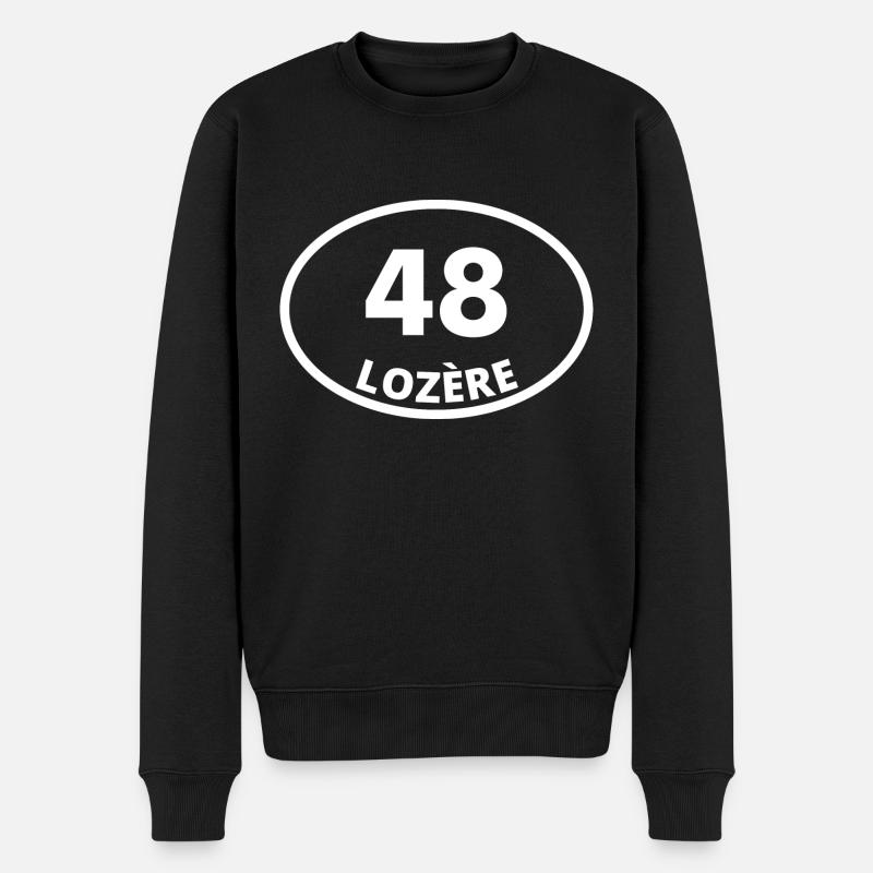 48 lozère - Pull Premium bio Homme - noir