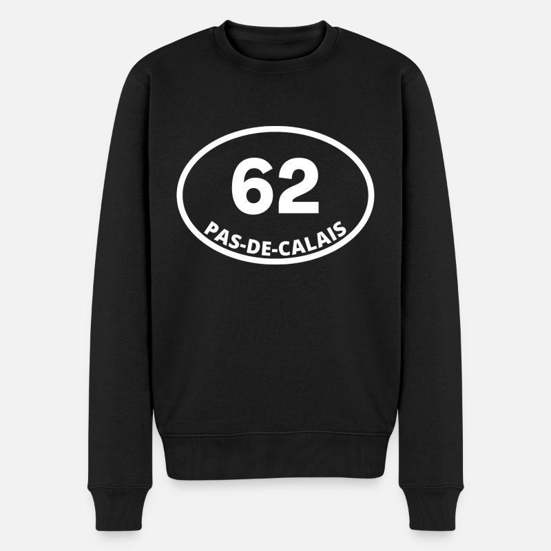 62 pas-de-calais - Pull Premium bio Homme - noir