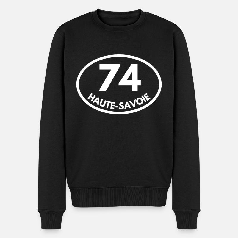 haute-savoie - Pull Premium bio Homme - noir