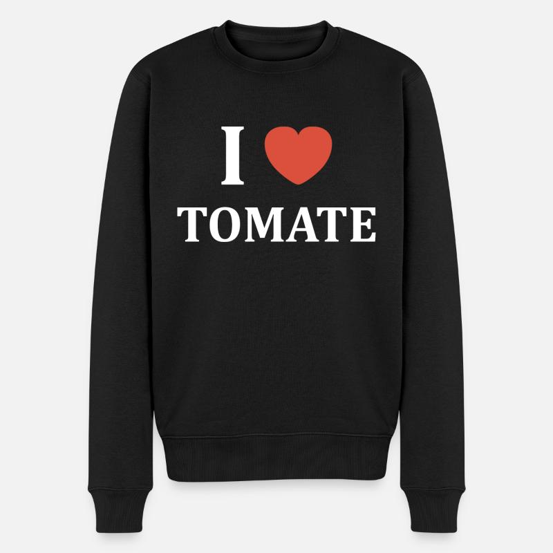 i love tomate - Pull Premium bio Homme - noir