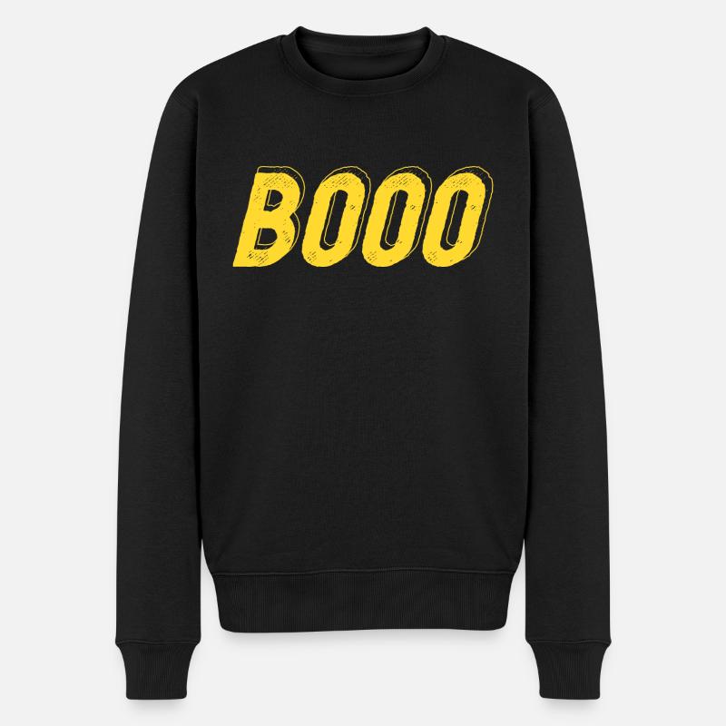 Halloween - Booo design - Pull Premium bio Homme - noir