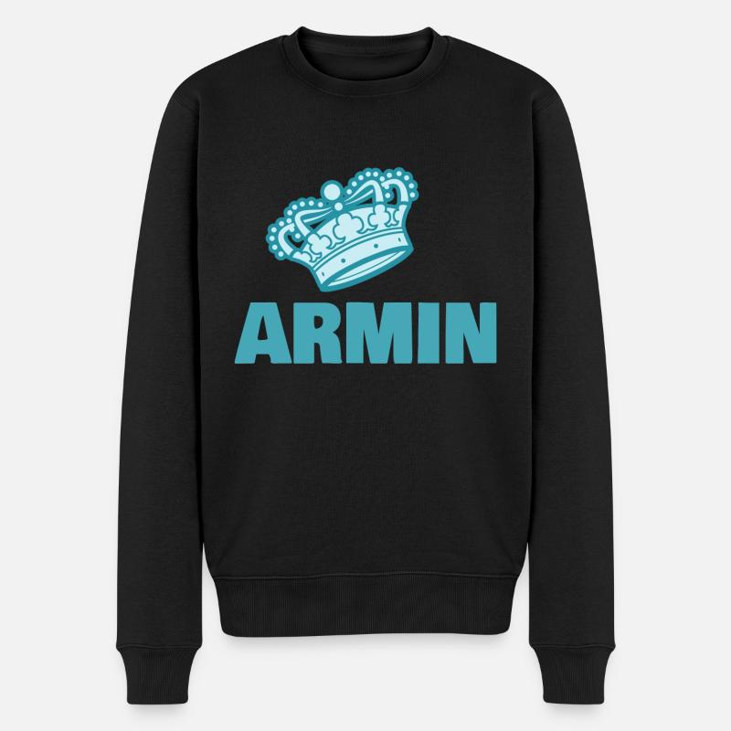 Couronne Armin - Pull Premium bio Homme - noir