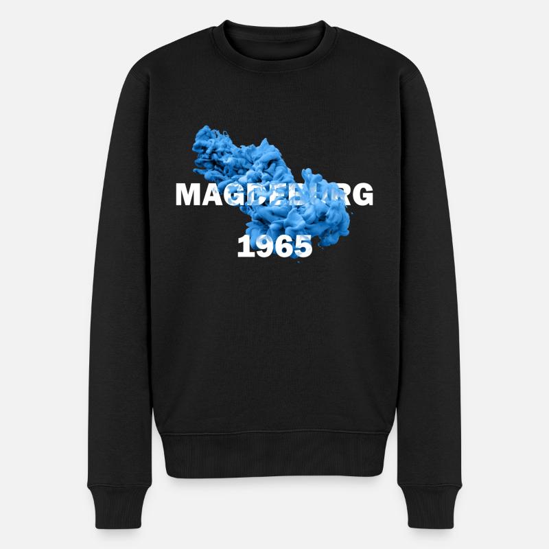 Magdeburg 1965 - Männer Premium Bio Pullover - Schwarz