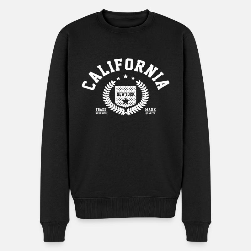 CALIFORNIA - Pull Premium bio Homme - noir