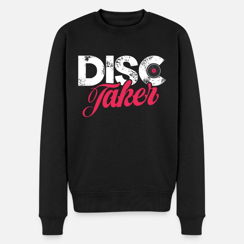 Disc taker - Männer Premium Bio Pullover - Schwarz