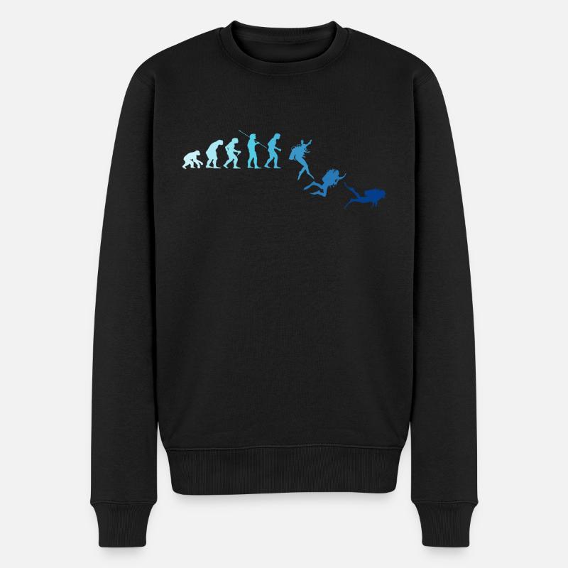 Plongée sous-marine Diver Evolution - Pull Premium bio Homme - noir