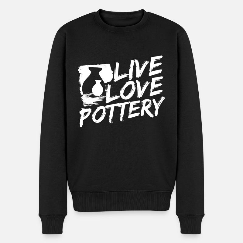 Keramik Töpferei Für Töpfer - Männer Premium Bio Pullover - Schwarz