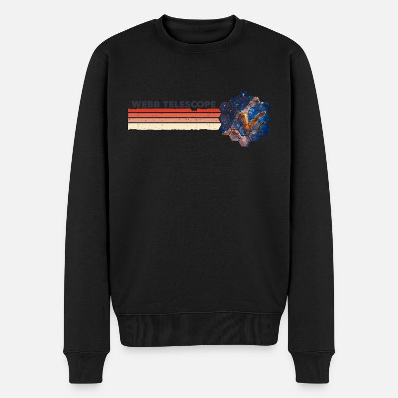 Webb-Teleskop m. Säulen der Schöpfung JWST - Männer Premium Bio Pullover - Schwarz