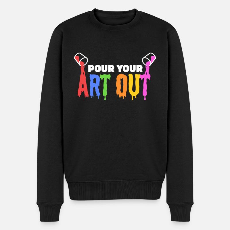 Exprimez votre art - Pull Premium bio Homme - noir