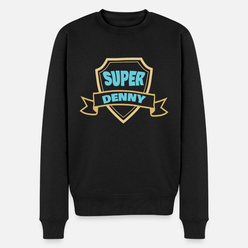 Geschenk für Denny - Männer Premium Bio Pullover - Schwarz