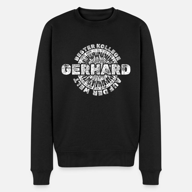 Gerhard comme prénom - Pull Premium bio Homme - noir