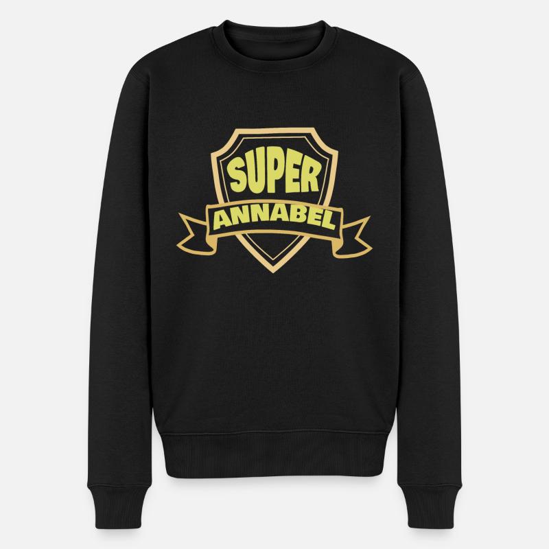 Annabel as a woman's name - Men's Premium Organic Jumper - black