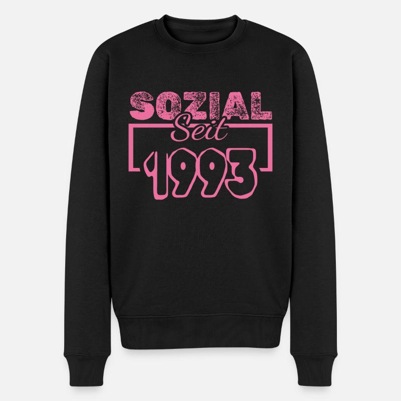 seit 1993 - Männer Premium Bio Pullover - Schwarz