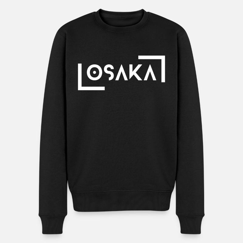 Osaka - Männer Premium Bio Pullover - Schwarz