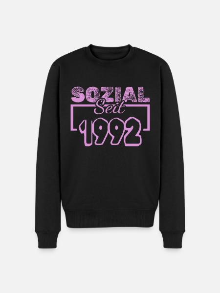 1992 - Men's Premium Organic Jumper - black