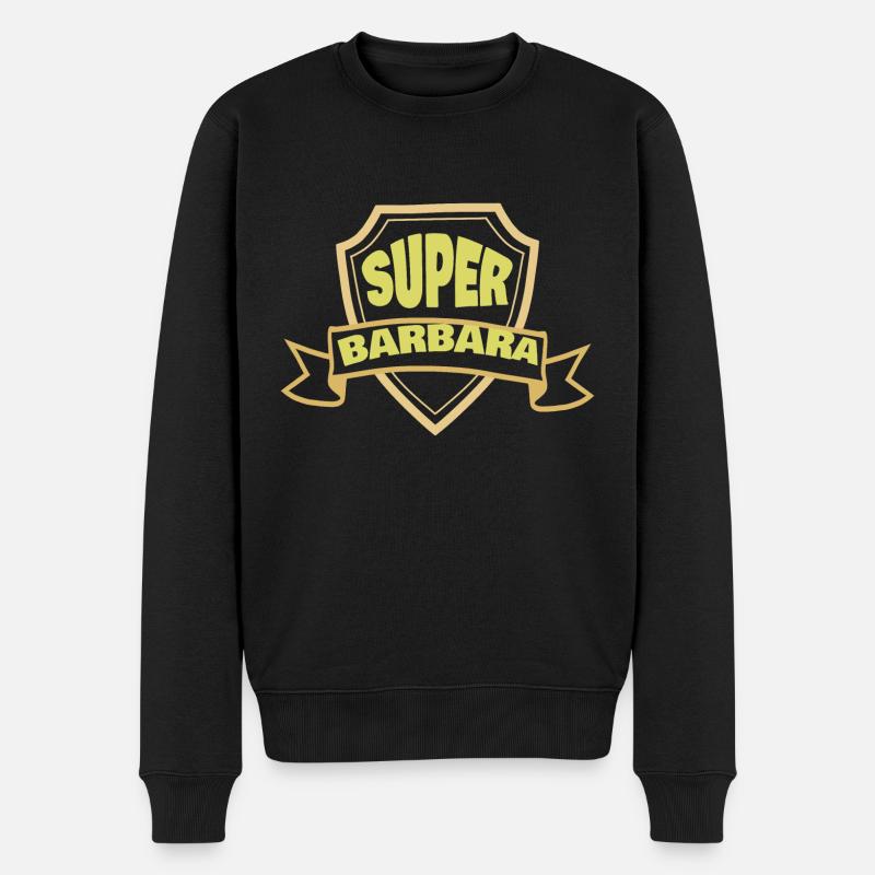 Barbara as a woman's name - Men's Premium Organic Jumper - black