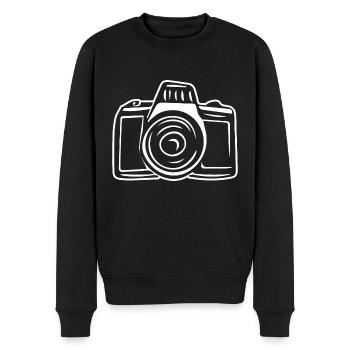 Photographe Photographe Photographie - Pull Premium bio Homme - noir - Devant - Nico (187cm)