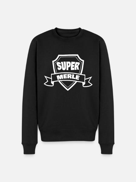 First name Merle - Men's Premium Organic Jumper - black