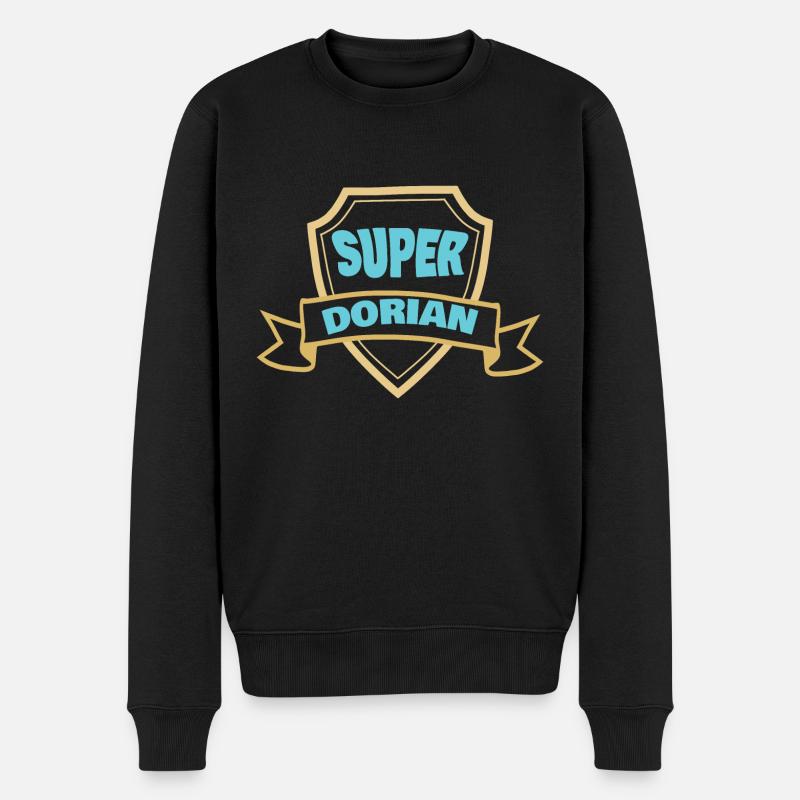 Vorname Dorian - Männer Premium Bio Pullover - Schwarz