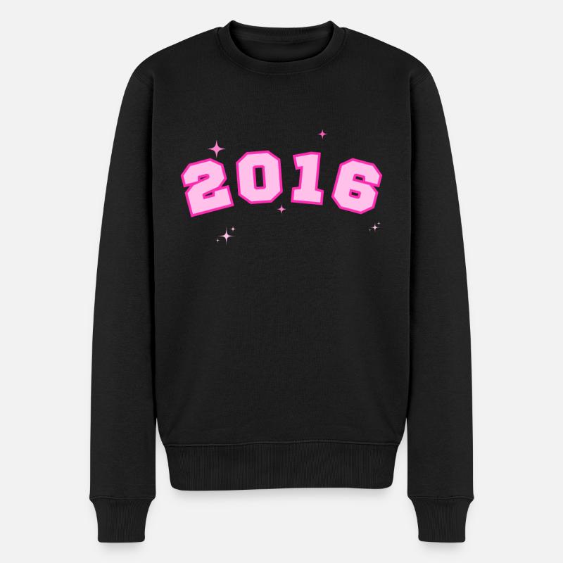 2016 rose étoile - Pull Premium bio Homme - noir