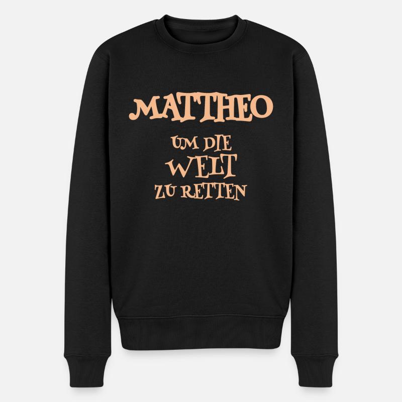 Assistant : Mattheo - Pull Premium bio Homme - noir