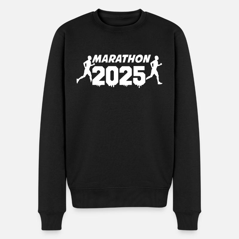 Marathon 2025 - Pull Premium bio Homme - noir