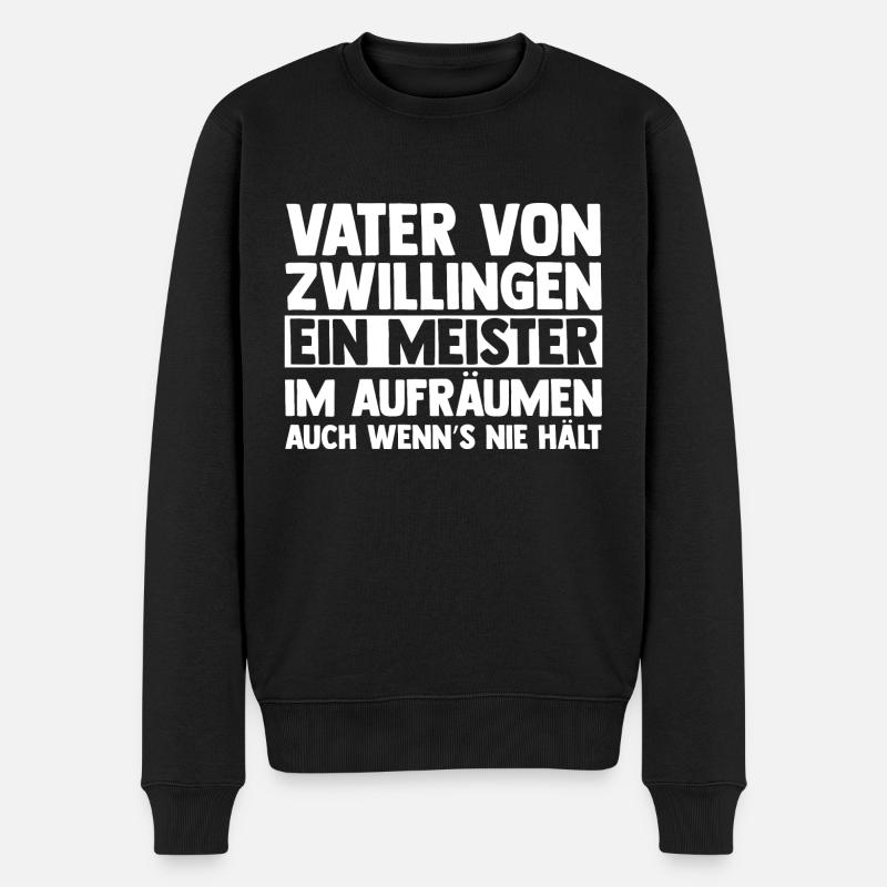 Papa de jumeaux - Pull Premium bio Homme - noir