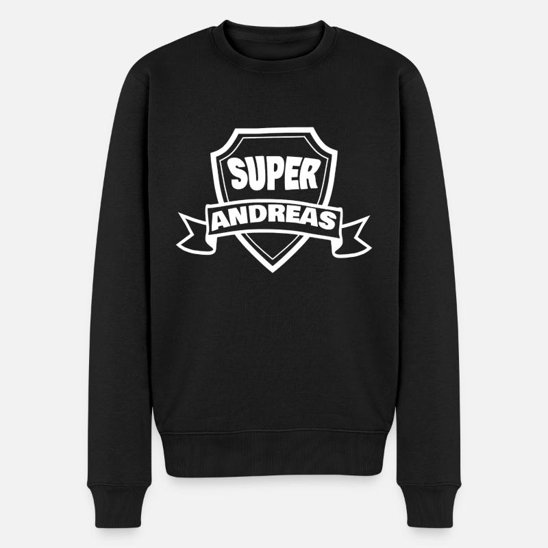 Prénom Andreas - Pull Premium bio Homme - noir