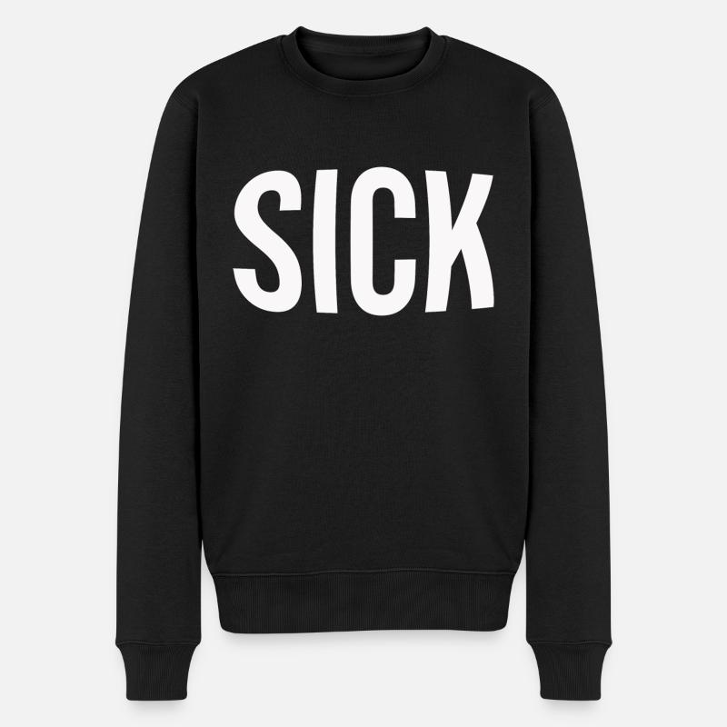 Sick - Pull Premium bio Homme - noir
