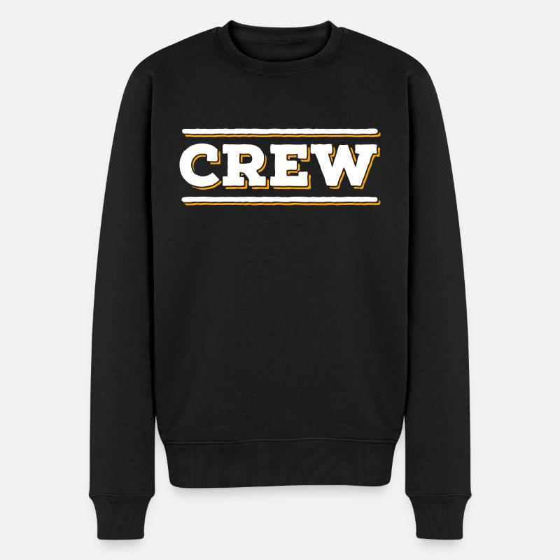 CREW Membre Team Staff Groupe Team Collègue - Pull Premium bio Homme - noir