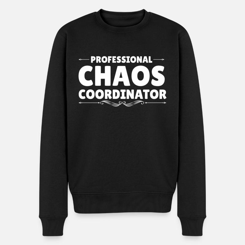 Mama Papa Chef Geburtstag Geschenk Weihnachten - Männer Premium Bio Pullover - Schwarz