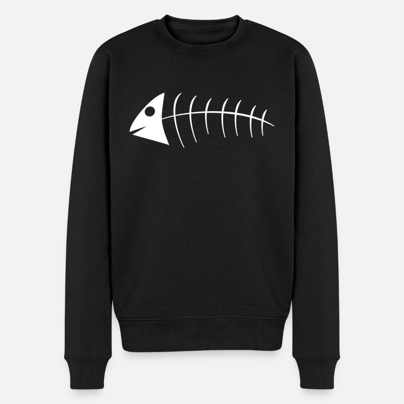 Arête de poisson - Pull Premium bio Homme - noir
