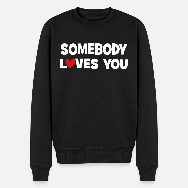 Quelqu’un vous aime - Pull Premium bio Homme - noir