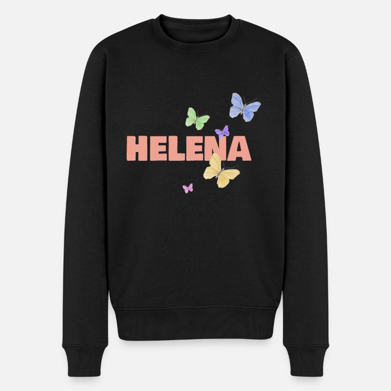 Helena - Männer Premium Bio Pullover - Schwarz