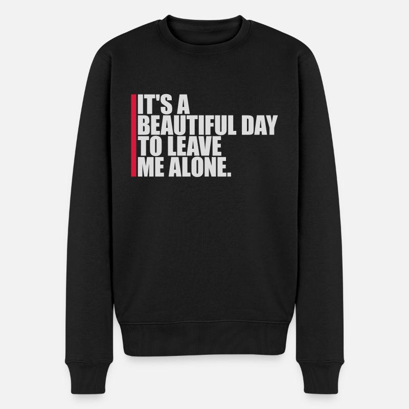 Journée Laissez-moi tranquille - Pull Premium bio Homme - noir