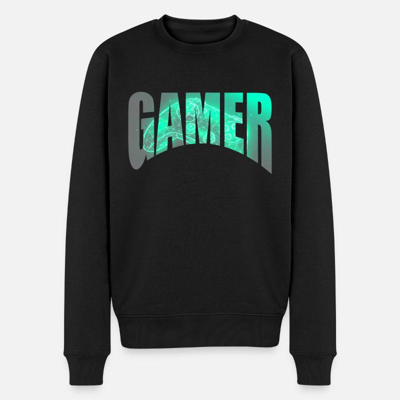 Design cool pour les joueurs - Pull Premium bio Homme - noir
