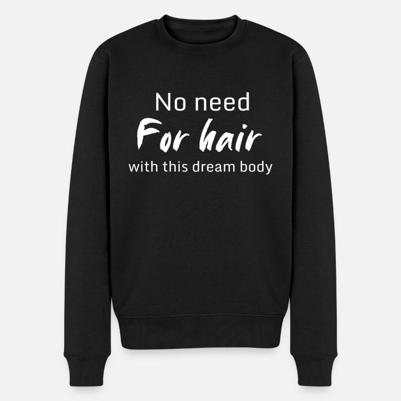 Pas besoin de cheveux - Pull Premium bio Homme - noir
