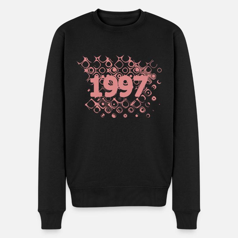 Jahr 1997 - Männer Premium Bio Pullover - Schwarz