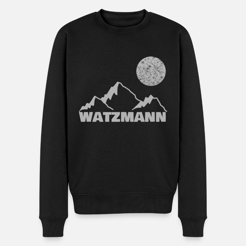 Alpinisme Watzmann - Pull Premium bio Homme - noir