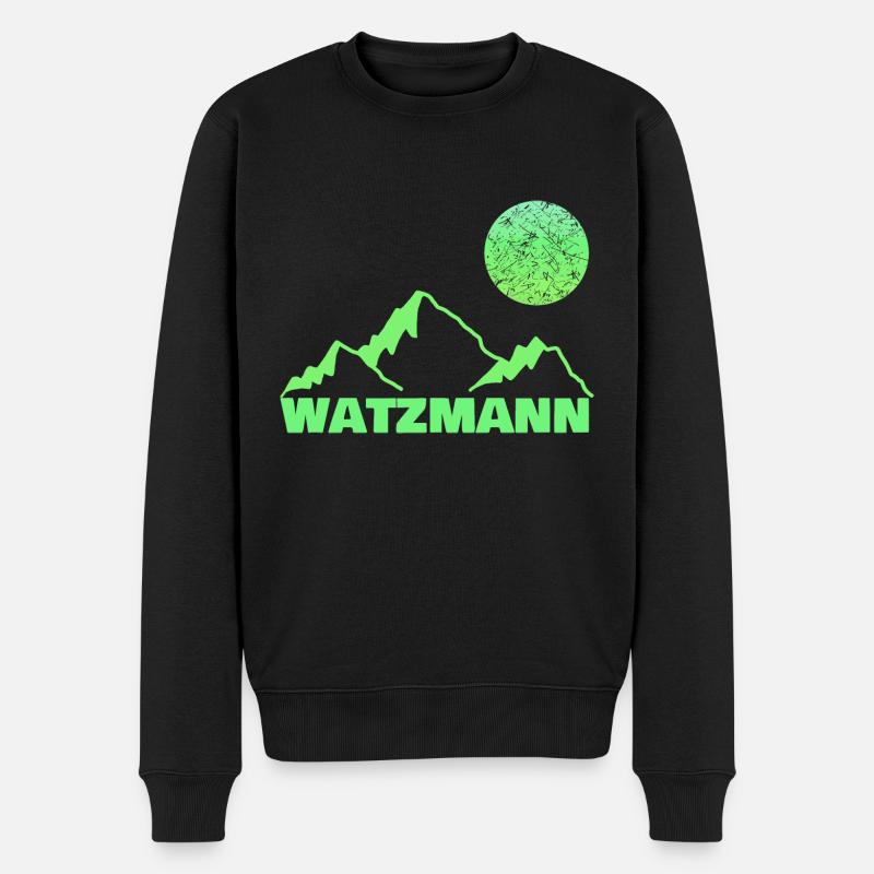 Alpinisme Watzmann - Pull Premium bio Homme - noir