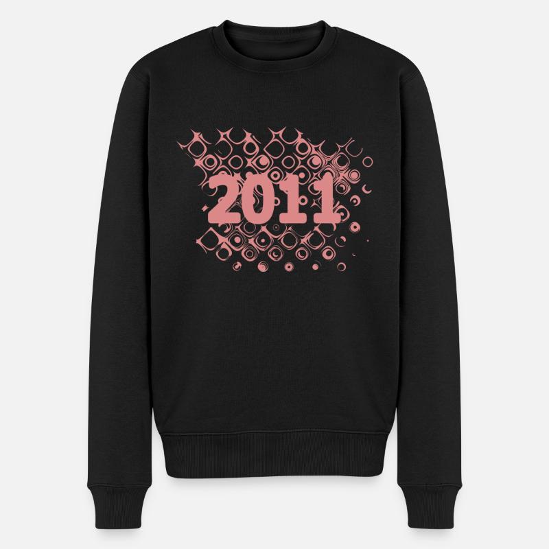 Retro 2011 - Männer Premium Bio Pullover - Schwarz