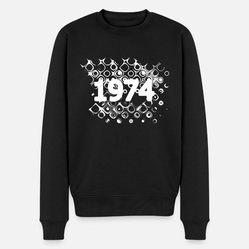 Rétro 1974 - Pull Premium bio Homme - noir