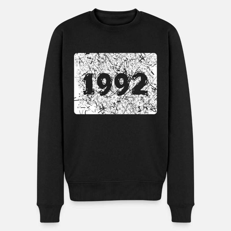 1992 1992 - Pull Premium bio Homme - noir