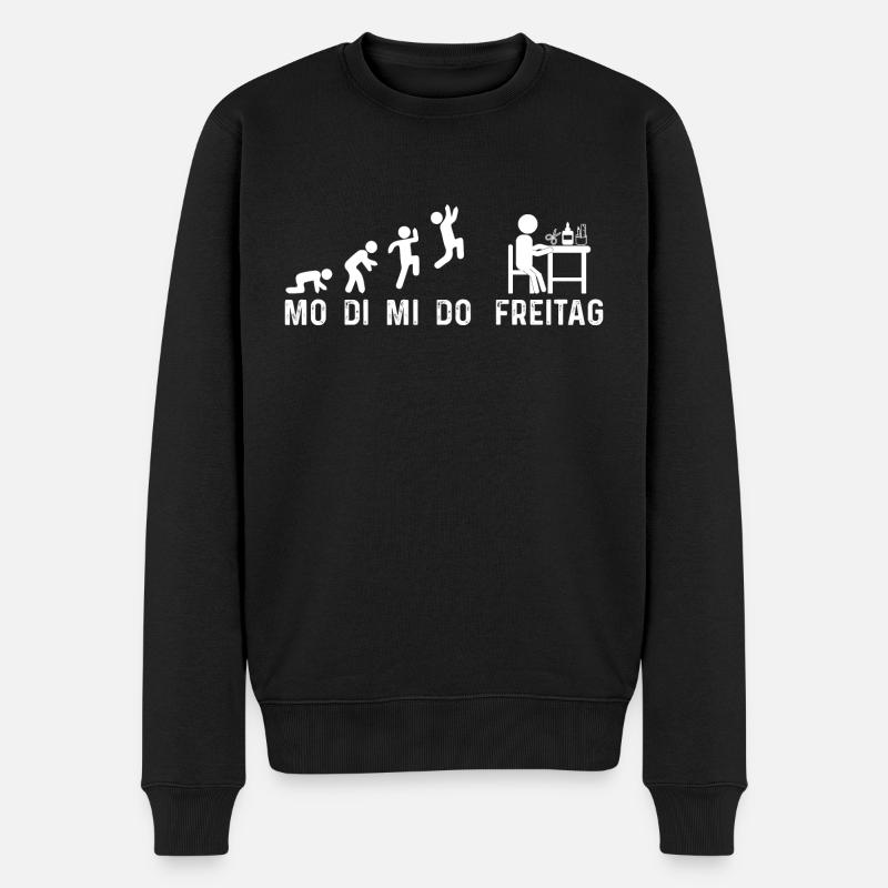Bastler Basteln - Männer Premium Bio Pullover - Schwarz